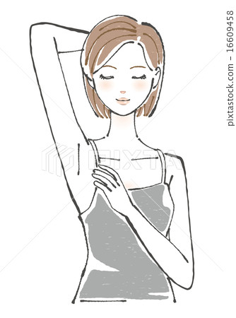 顯示她的邊的婦女的例證 16609458