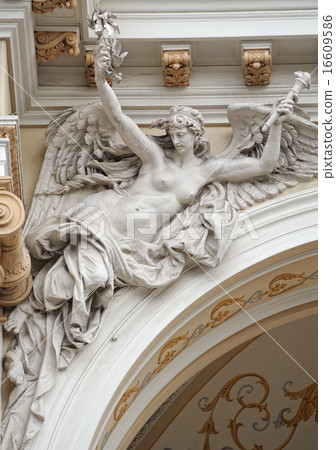 medieval sculpture of a woman angel 16609586