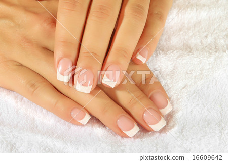 closeup of woman nails closeup of woman nails 16609642