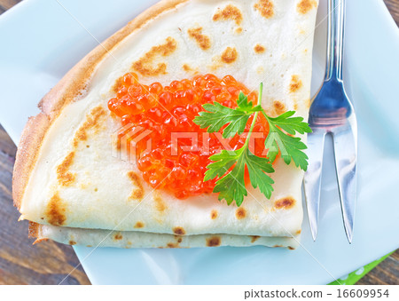 pancakes with caviar pancakes with caviar 16609954
