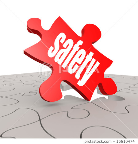 Safety word with puzzle background Safety word with puzzle background 16610474