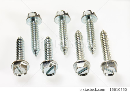 Screws isolated on white back ground Screws isolated on white back ground 16610560