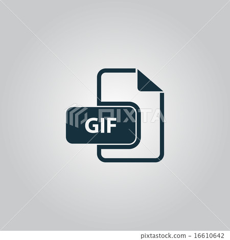 GIF image file extension icon. 16610642