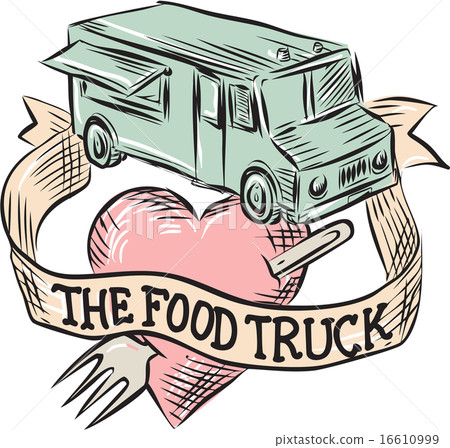 Food Truck Heart Fork Etching Food Truck Heart Fork Etching 16610999