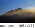 Takeda castle ruins with clouds 16611988