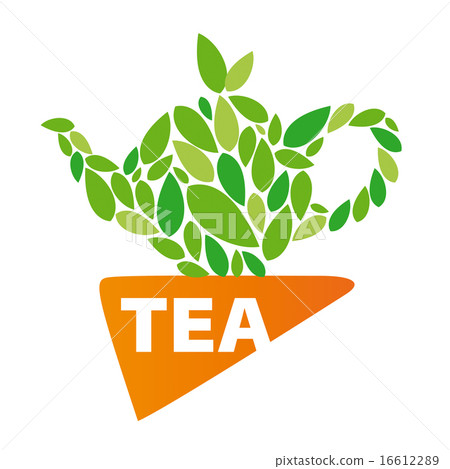 vector logo tea leaves and napkin vector logo tea leaves and napkin 16612289