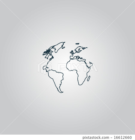 Globe earth vector icon Globe earth vector icon 16612660