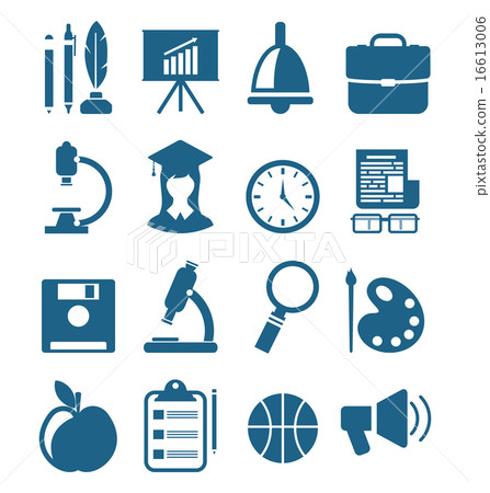 School Simple Icons School Simple Icons 16613006