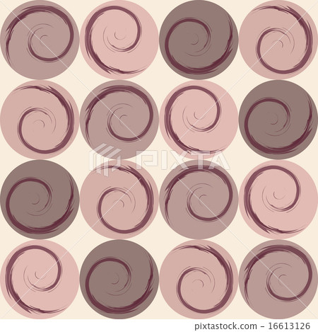 Chocolate circles with spirals, wrapping paper, vector illustrat Chocolate circles with spirals, wrapping paper, vector illustrat 16613126