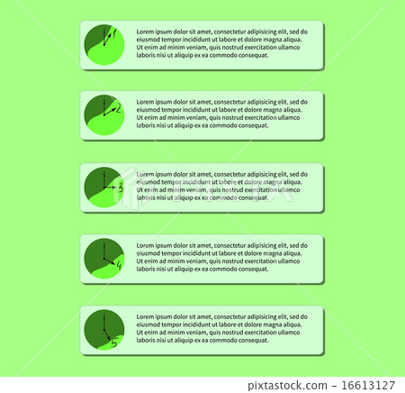 Number list, icons, infographic, illustration 16613127