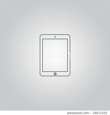 Tablet icon, sign and button Tablet icon, sign and button 16613205