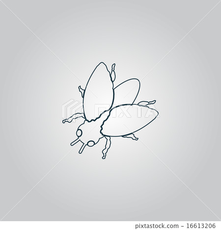 Stencil flies icon, sign and button Stencil flies icon, sign and button 16613206
