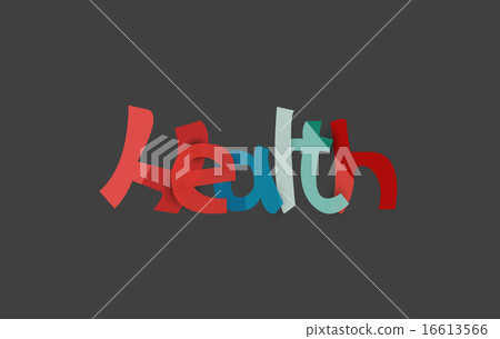 Health word, drawn lettering typographic element Health word, drawn lettering typographic element 16613566
