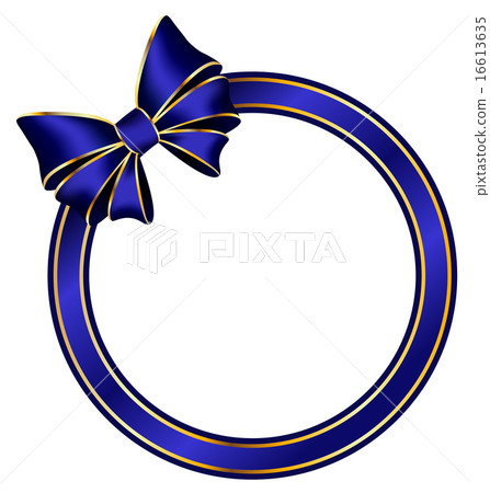frame with bow isolated on white 16613635