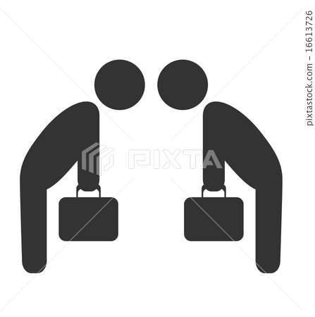 Greeting etiquette business situation icon Greeting etiquette business situation icon 16613726