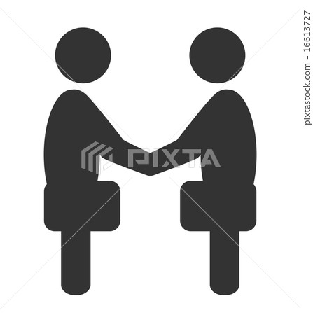 Greeting etiquette business situation icon 16613727