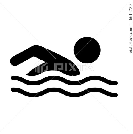 Swim water information flat people pictogram icon Swim water information flat people pictogram icon 16613729