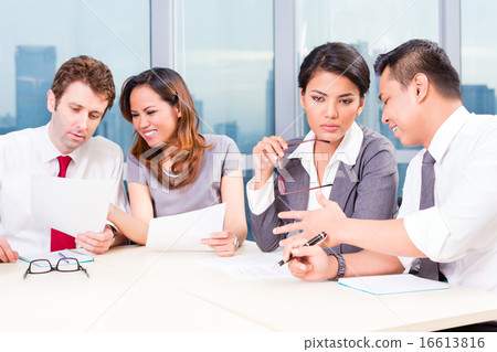Asian Business Team in Strategy meeting Asian Business Team in Strategy meeting 16613816