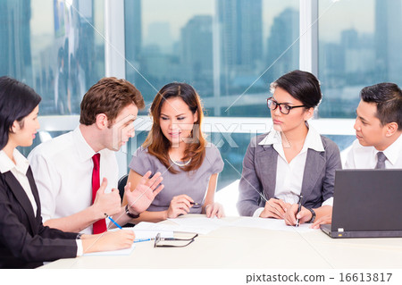 Asian Business Team in Strategy meeting Asian Business Team in Strategy meeting 16613817