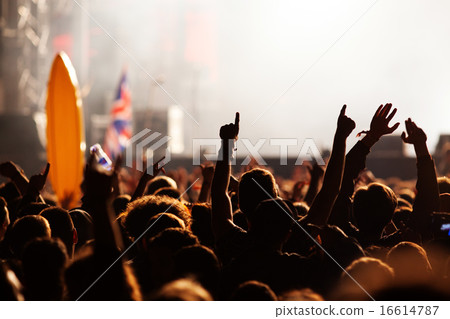 Crowd at concert Crowd at concert 16614787
