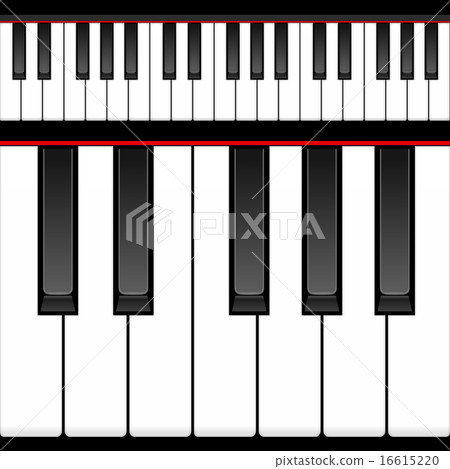 Piano keyboard illustration Piano keyboard illustration 16615220