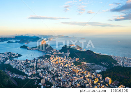 Rio de Janeiro, panoramic view from Corcovado  16616308