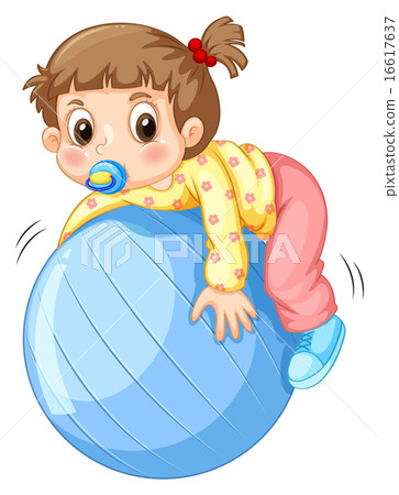 Girl and ball 16617637