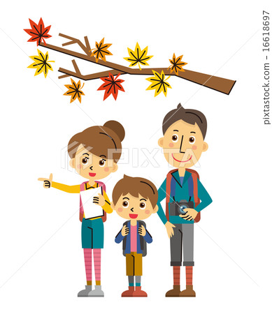 Autumn and family [three heads/series] 16618697