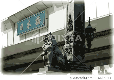 Nihonbashi - Statue of a lion Nihonbashi - Statue of a lion 16618944