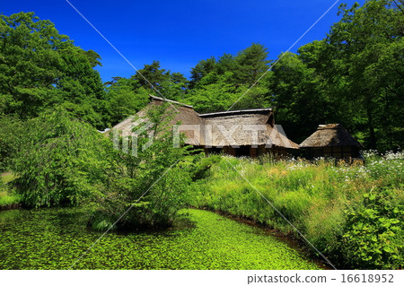 Michinoku ethnic village in Kitakami-shi, Iwate prefecture Michinoku ethnic village in Kitakami-shi, Iwate prefecture 16618952