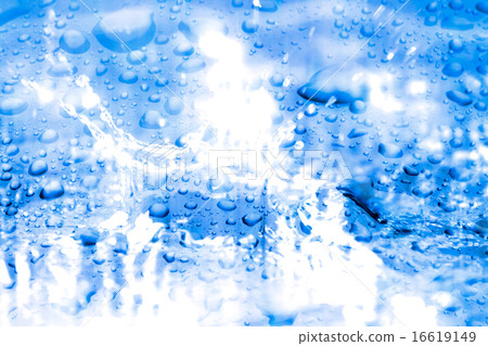 water drop on glass 16619149