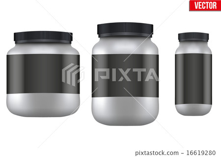 Mockup Sport Nutrition Container. Whey Protein 16619280