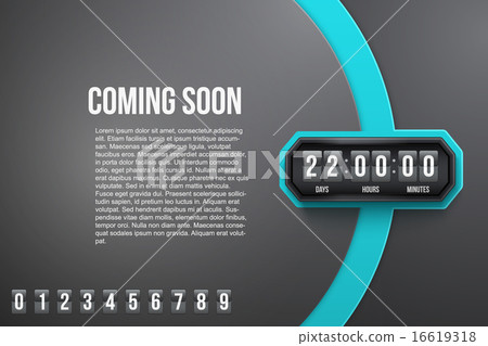 Background Coming Soon and countdown timer.  16619318