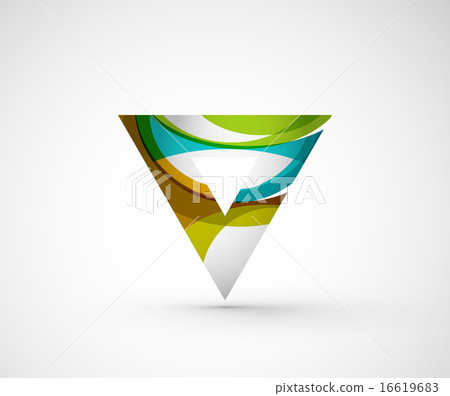 Abstract geometric company logo triangle, arrow 16619683
