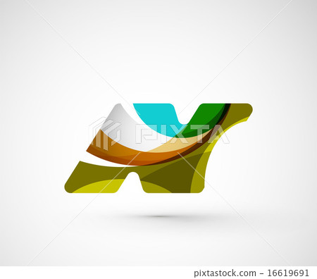 Abstract geometric company logo N letter 16619691
