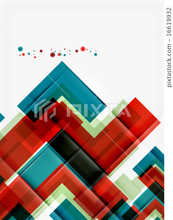 Clean colorful unusual geometric pattern design 16619932