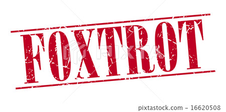 foxtrot red grunge vintage stamp 16620508