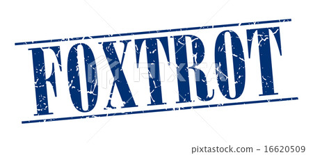foxtrot blue grunge vintage stamp 16620509