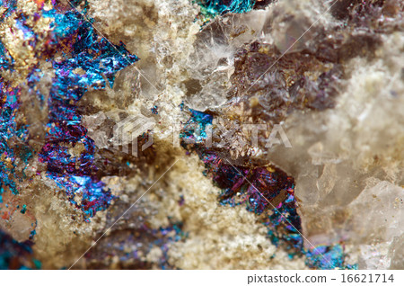 Abstract background from a metal mineral. Macro 16621714