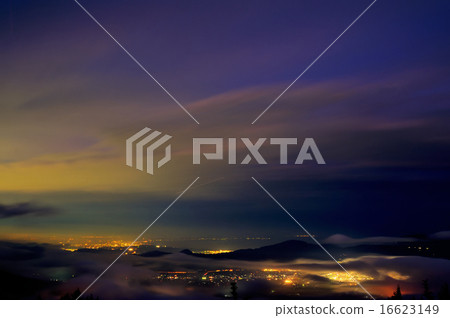 Night view from Mt. Fuji 16623149