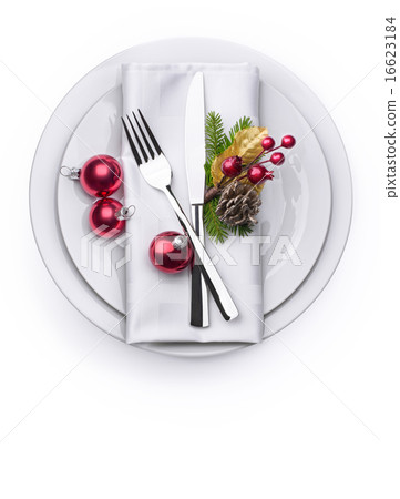 New Year celebration plate isolated on white New Year celebration plate isolated on white 16623184