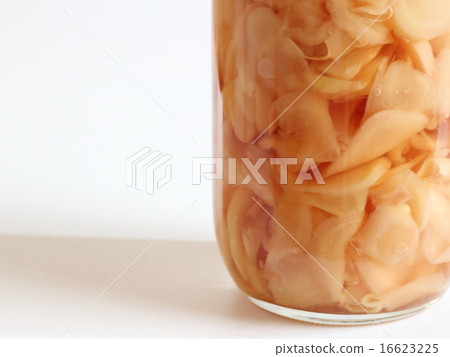 醃製的新鮮薑與甜和醋 醃製的新鮮薑與甜和醋 16623225