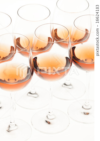 wine glasses with rose wine wine glasses with rose wine 16624183