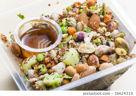 legume salad with almonds legume salad with almonds 16624319
