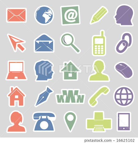 simple stickers for business card and everyday use 16625102
