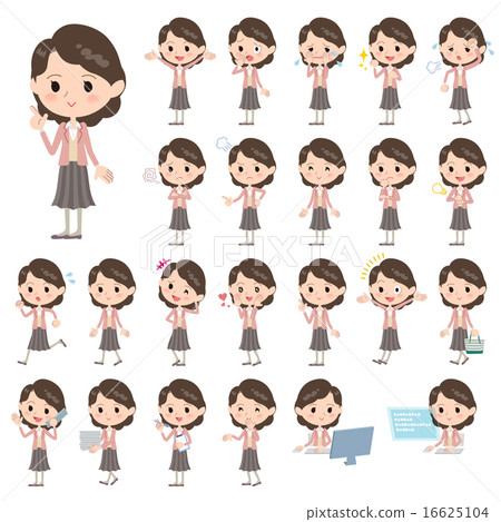 粉色外套裙中年婦女 粉色外套裙中年婦女 16625104