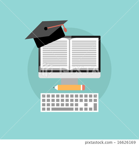 Online education concept Online education concept 16626169