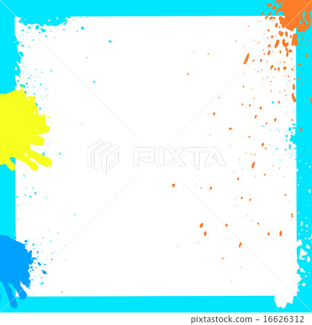 Blue Grunge Ink Squares Frame Blue Grunge Ink Squares Frame 16626312