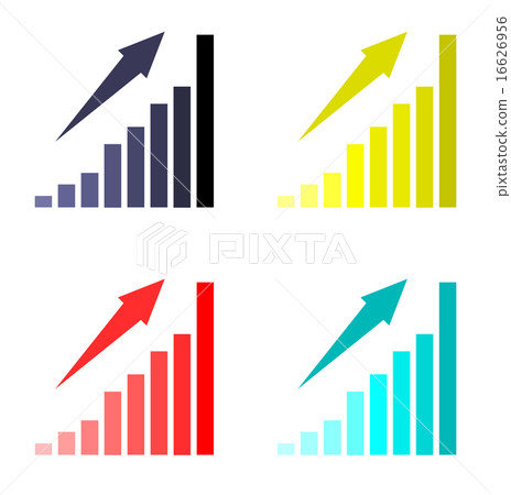Arrow and graph - Stock Illustration [16626956] - PIXTA