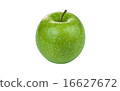 Green Granny Smith Apple on white background 16627672
